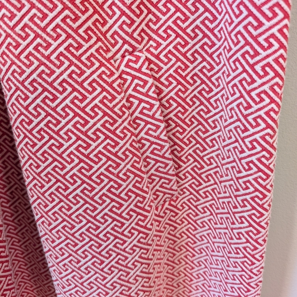 Tyler Boe Pink and White Geometric Dress - Picture 4 of 11